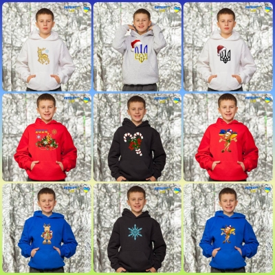 Підліткові новорічні худі та світшоти