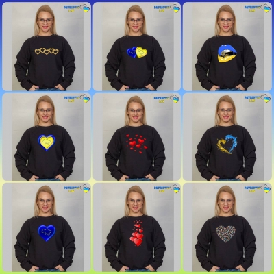 Світшоти чорні до дня закоханих