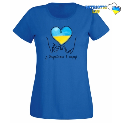 Футболка синя жіноча