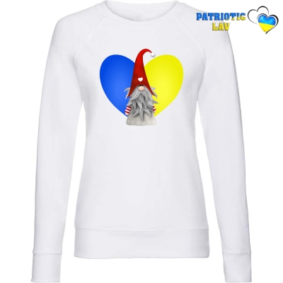 Світшот жіночий новорічний білий