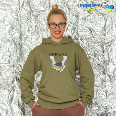 Худі жіночі оливкові