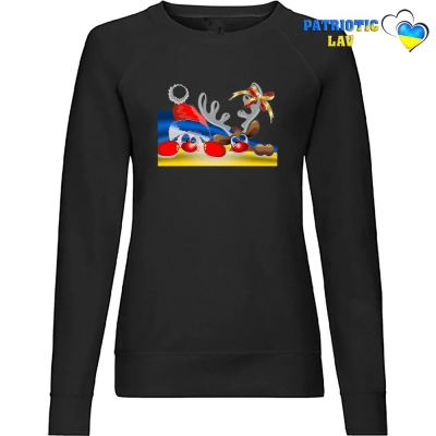 Світшот жіночий чорний новорічний