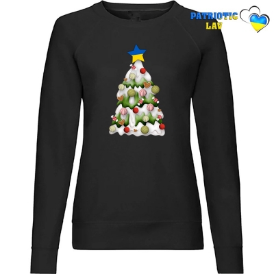 Світшот жіночий чорний новорічний