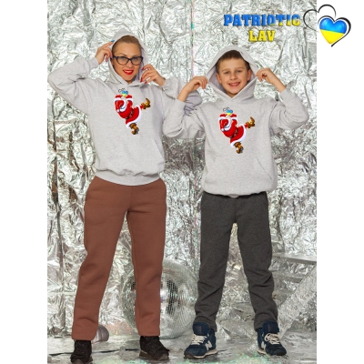 Сімейні новорічні худі