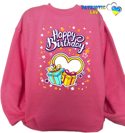 Світшот дитячий рожевий