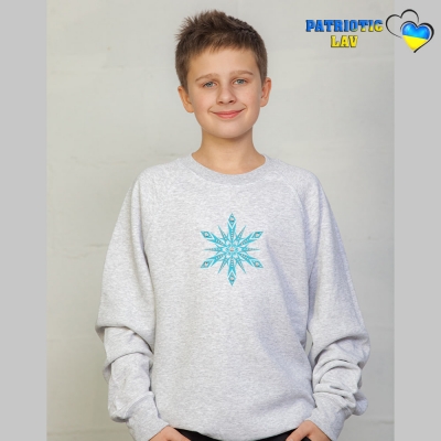 Худі новорічні підліткові Сірі