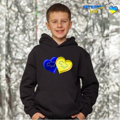 Худі новорічні підліткові Чорні