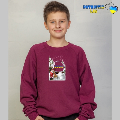 Світшоти новорічні підліткові Червоні