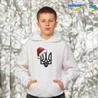 Худі новорічні підліткові Білі