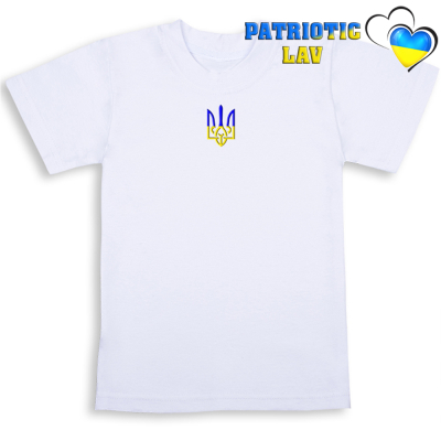 Футболки білі дитячі з гербами