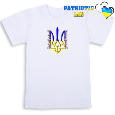 Футболки білі дитячі з гербами