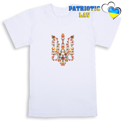 Футболки білі дитячі з гербами