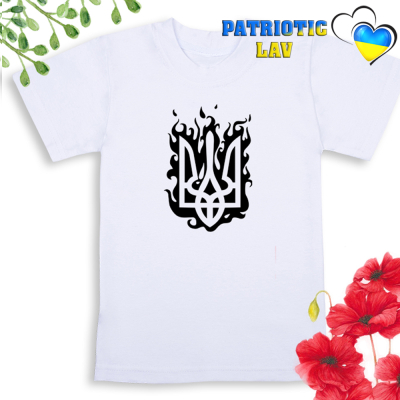 Футболки білі дитячі з гербами