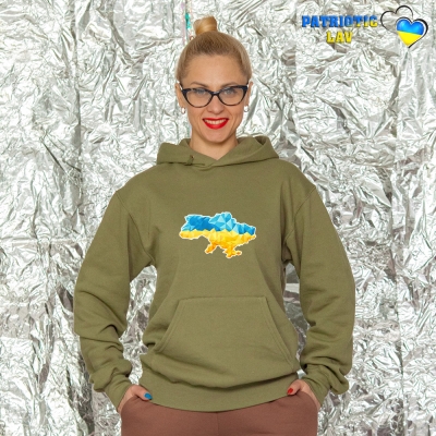 Худі жіночі оливкові