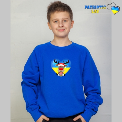 Світшоти новорічні підліткові Сині