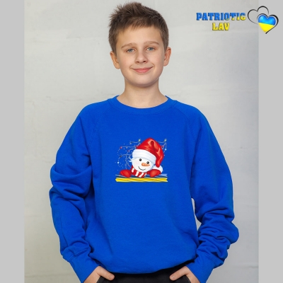 Світшоти новорічні підліткові Сині