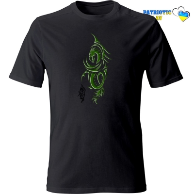 Футболка чорна жіноча Рік Дракона