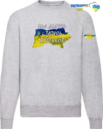 Світшот чоловічий сірий