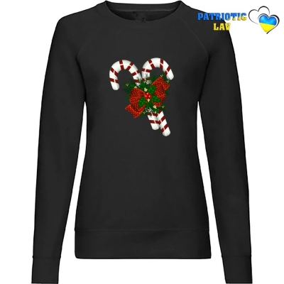 Світшот жіночий чорний новорічний