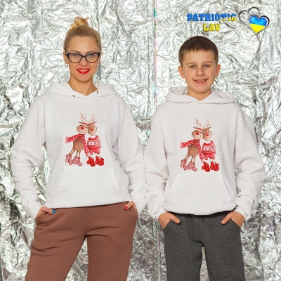 Худі унісекс - оверсайз білий