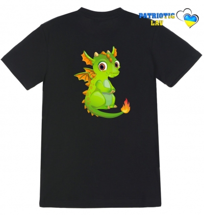 Футболка чорна дитяча Рік Дракона