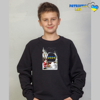 Cвітшоти новорічний підлітковий Чорний